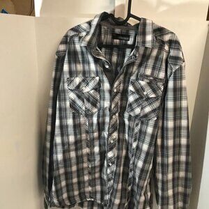 BUCKLE BLACK ATHLETIC FIT MENS SHIRT SIZE XL